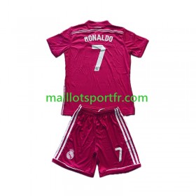Maillot de Foot Real Madrid Cristiano Ronaldo 7 2014-2015 Retro Enfant Exterieur